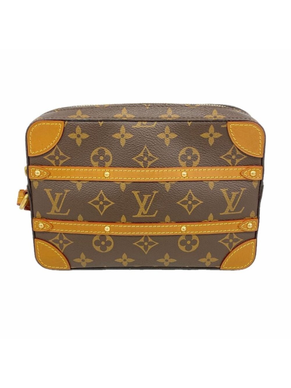 Louis Vuitton Clutch Monogram Soft Trunk Poche Brown